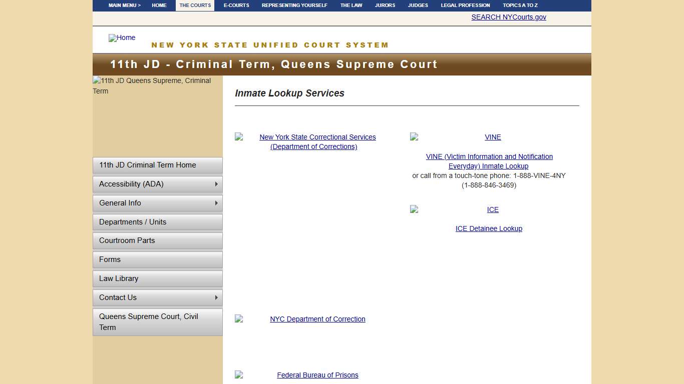 Inmate Lookup Services | NYCOURTS.GOV